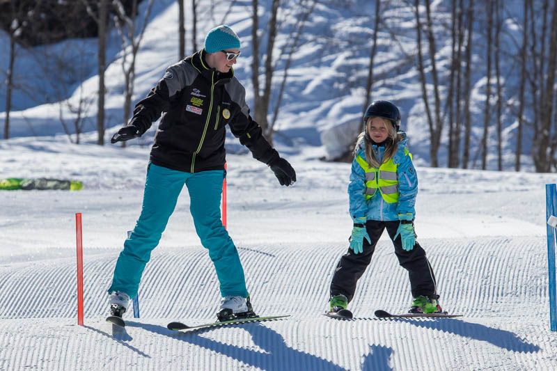 Unterwegs mit ausgebildeten Skilehrern 
