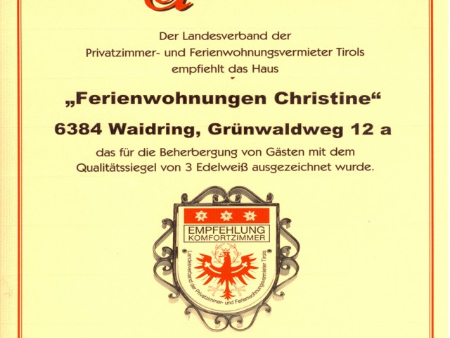 Ferienwohnungen Christine Waidring